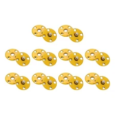 10 Sets Sewing Snap Buttons, Press Buttons Snap Fasteners 10mm, Yellow
