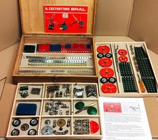 "meccano" Bral 6 - anni 70; 571 pezzi di 81 tipi. Verificato, 100% completo