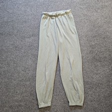 Skims Pants Womens XS Green Thermal Waffle Knit Pull On Joggers Sweats Lounge