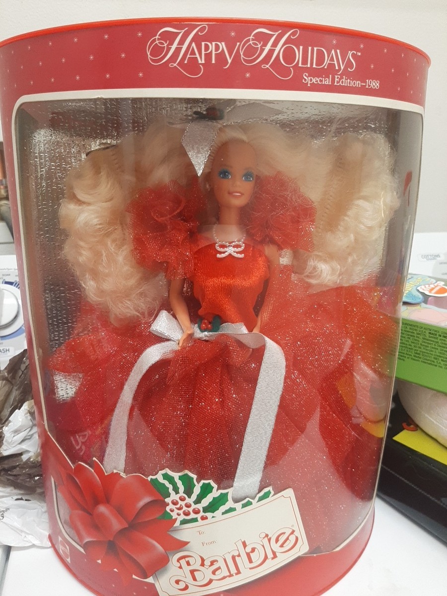 1988 Happy Holidays Barbie Doll First Release in the Series RARE NRFB