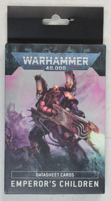 Warhammer 40,000 40k Emperor's Children Datasheet Cards New Unopened