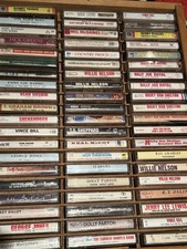 100 Country Cassette Lot Clint Black, Vern Gosdin, Willie Nelson, 80s Alabama
