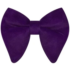 Branduce Velvet Bow Ties for Men Oversize Pre-tie Bowtie Tuxedo Bowties Purple