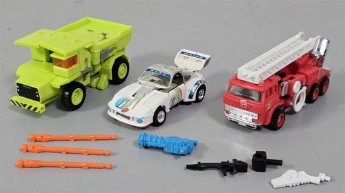 X-68 VINTAGE 1990'S HASBRO TRANSFORMER G2 INFERNO JAZZ & DIRTBAG ACTION FIGURES