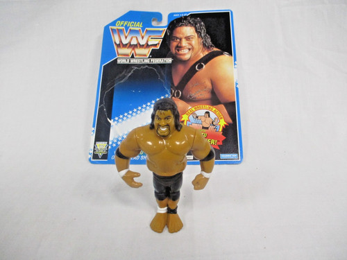 Vintage Hasbro WWF Fatu the Headshrinker the Heads...