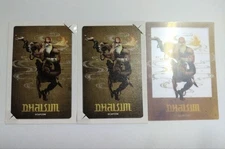 Daiso Street Fighter 3 Piece Set Clear Photo Card Dhalsim B Characterable Mirror