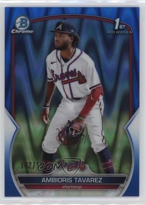 2023 Bowman Chrome Prospects Blue RayWave Refractor 142/150 Ambioris Tavarez 3hd