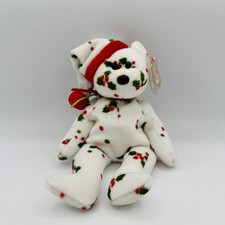 Ty Beanie Babies Holiday Teddy Christmas Retired Teddy Bear w/ Tags 1998 B