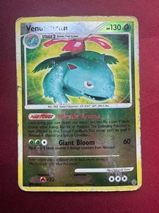 VENUSAUR 20/132 Secret Wonders REVERSE HOLO Pokemon TCG card TERRIBLE CONDITION