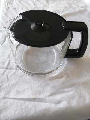 Krups Schott Kaffeekanne Ersatzkanne Glas Kunststoff schwarz für 10 Tassen