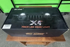 UNI-SHINE 7-Inch LED Headlights - DOT Approved, Hi/Lo Beam, Plug and Play