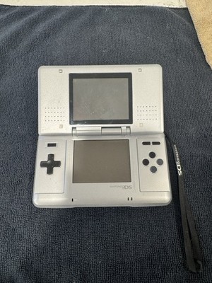 Nintendo DS Original NTR-001 Console - Titanium Silver - USB Charger- No Stylus