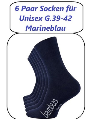 Vincent Creation Bambus Socken 6 Paar für Unisex Weiche & Atmungsaktive, G.39-42