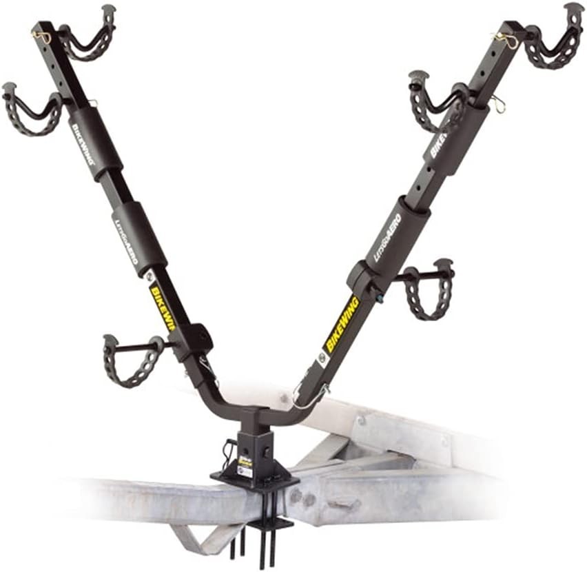 Lippert 731137 BikeWing Double Bike Carrier Rack RV Trailer Hitch