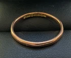 Old Vintage 9ct Gold Wedding Band Ring Size L1,2