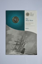Mary Rose 2011 Royal Mint £2 Two Pound Pack