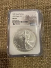 2022 AMERICAN SILVER EAGLE NGC MS70 7K US STATE SERIES VIRGINIA