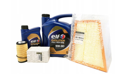 ORIGINAL ÖLWECHSEL-KIT ELF FULL TECH FE 5L + 1L MOTOR RENAULT MEGANE III 1.6 DCI