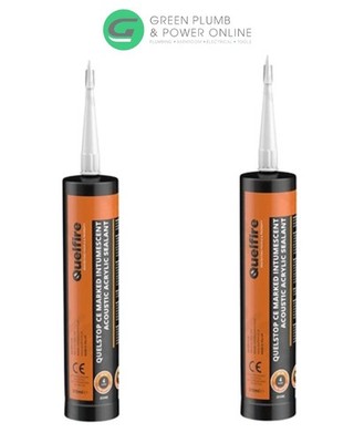 Quelfire Quelstop Intumeszenz Akustik Acryl Feuer Dichtstoff 310ml **DOPPELPACK**