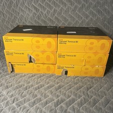 Lot Of 6 Kodak Carousel Transvue 80 Projector 5 Gray  1 Black Slide Tray W/Box