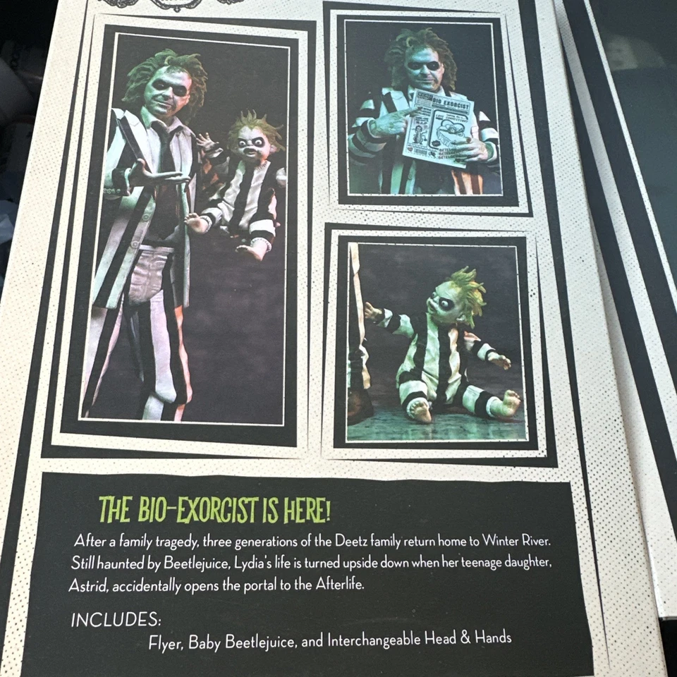 Beetlejuice Nuevo NECA Ultimate Esmoquin Boda 7” Y Traje Rayas Figura de Acción Foto 4 de 4