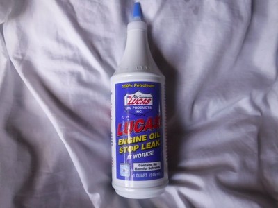 Lucas 10278 Engine Oil Stop Leak Additive - 100% Petroleum -1 Quart Bottle