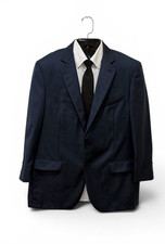 Brooks Brothers 1818 Madison Blazer Mens 46R Navy Made in Italy Vitale Barberis