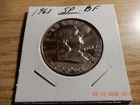 1961 Proof FRANKLIN HALF DOLLAR 90% SILVER RAW COIN UNC.