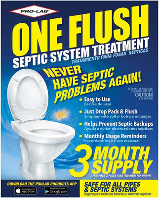 Rid-X Septic Tank Treatment Enzymes, 3 Month Supply Septi-Pacs, 3.2Oz