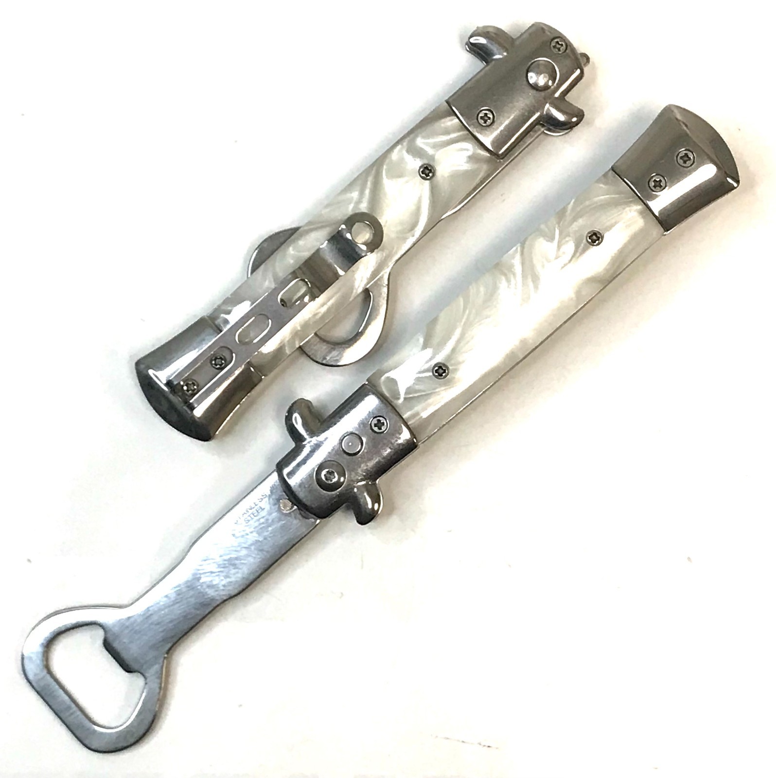 8" ITALIAN STYLE PUSH BUTTON BOTTLE OPENER FOR DRINKS