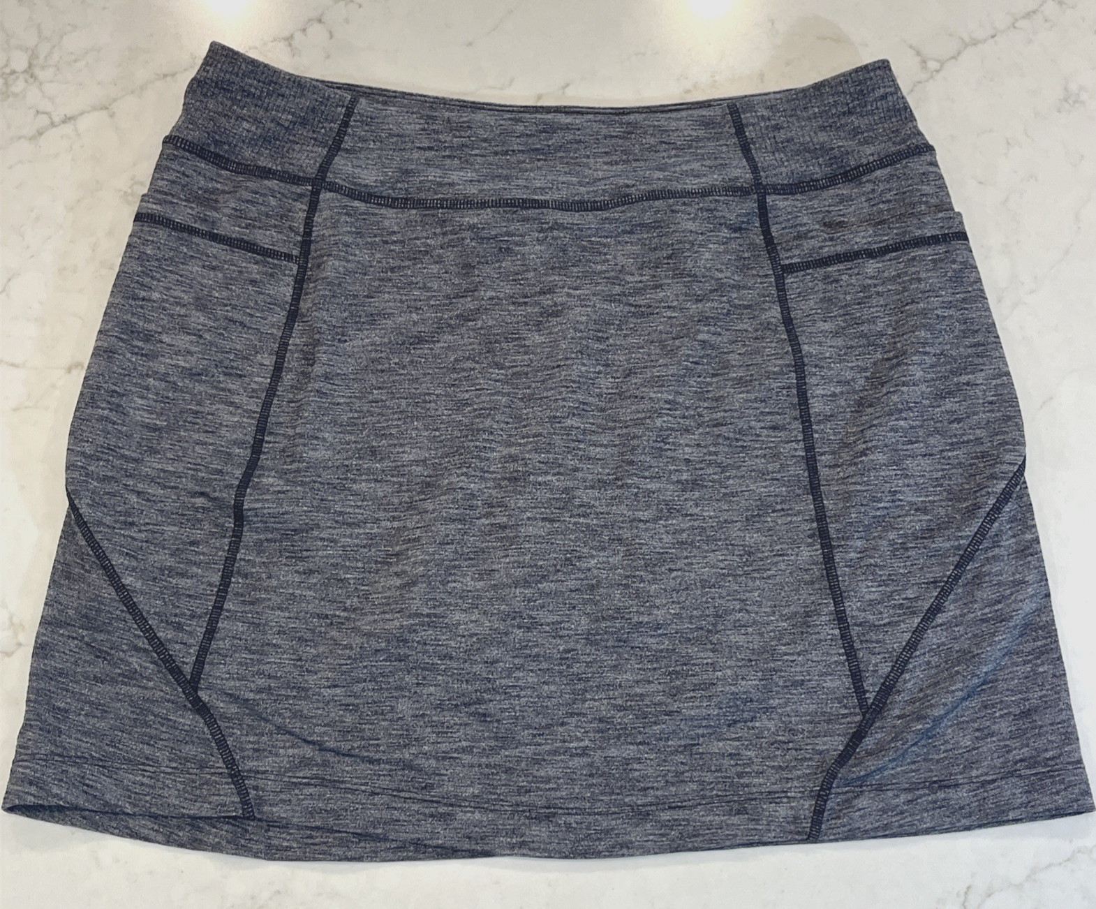 ATHLETA Excursion Large Skort Skirt Charcoal Gray… - image 1