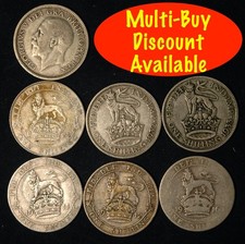 Shilling 1911  -  1936 George V Silver Choose your Date 