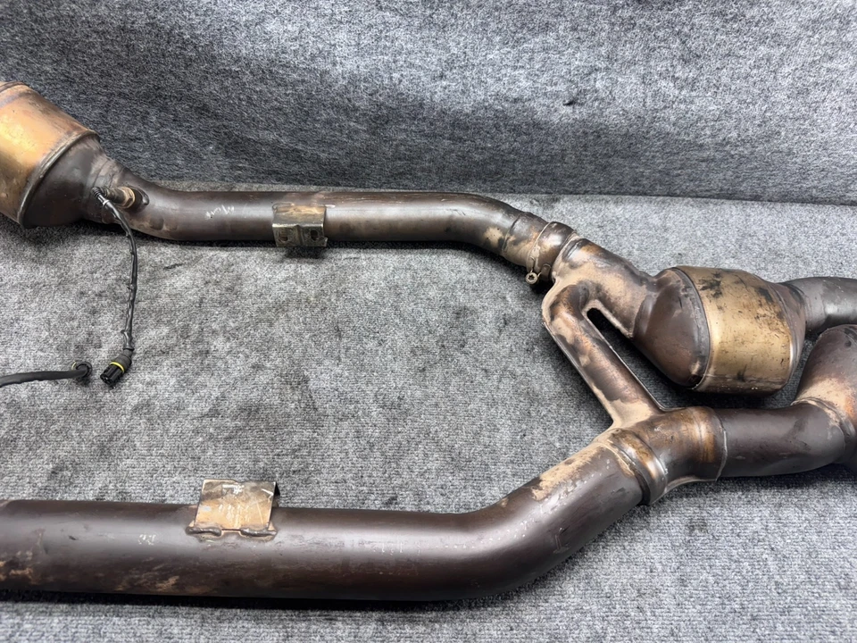 MERCEDES W215 CL55 S55 AMG LEFT & RIGHT SIDE EXHAUST DOWNPIPE SET OF 2 OEM - Image 4 of 4
