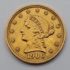 1906-P $2.50 Liberty Head Gold Quarter Eagle Philadelphia 2 1/2 PRE33 US Coin