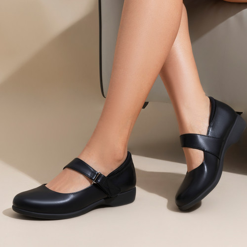 Women Mary Jane Flat Shoes Round Toe Comfortable School Casual Flat Shoes
