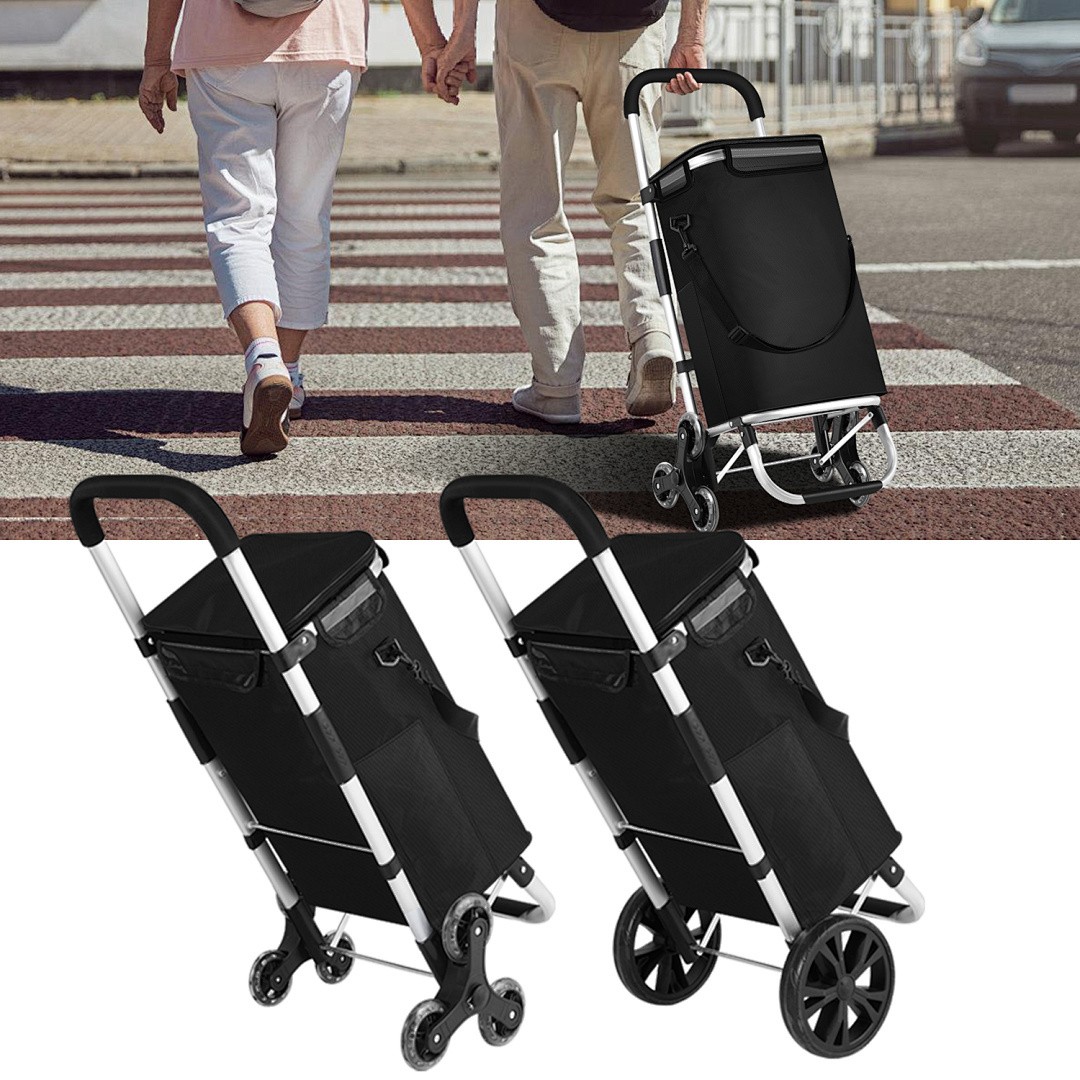 Carrito de la compra carro carrito de la compra aluminio plegable caja plegable carro de mano