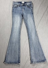 BKE Youth Jeans Girls Sz 12 Light Wash Flare Stretch