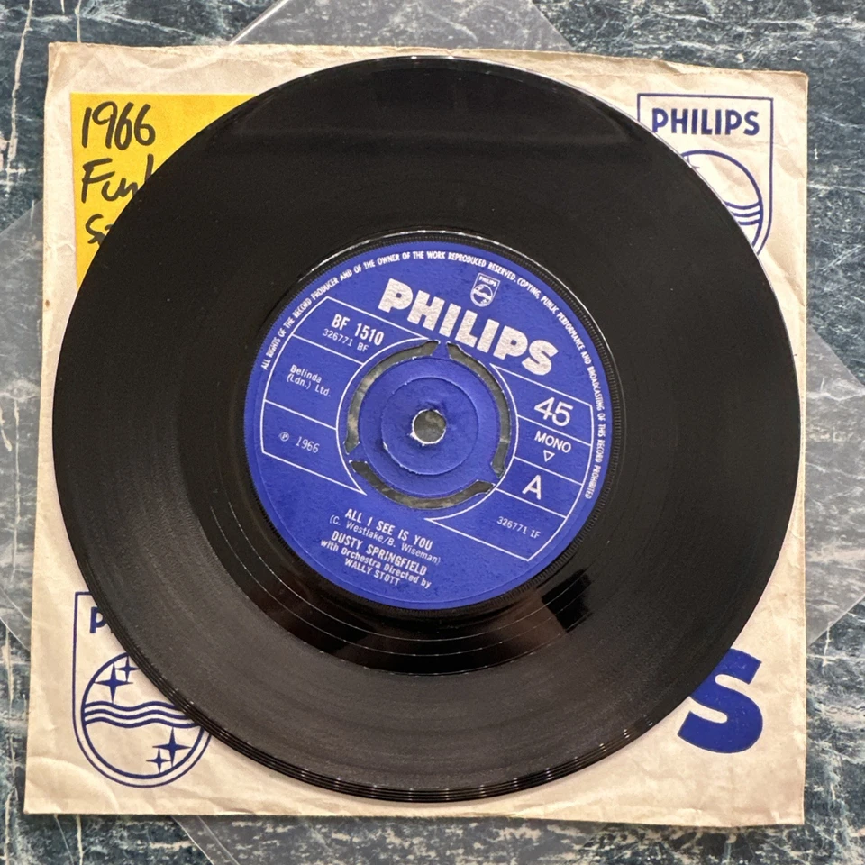 Dusty Springfield - All I See Is You 7” Vinyl Record Single VG+ - Image 3 of 4