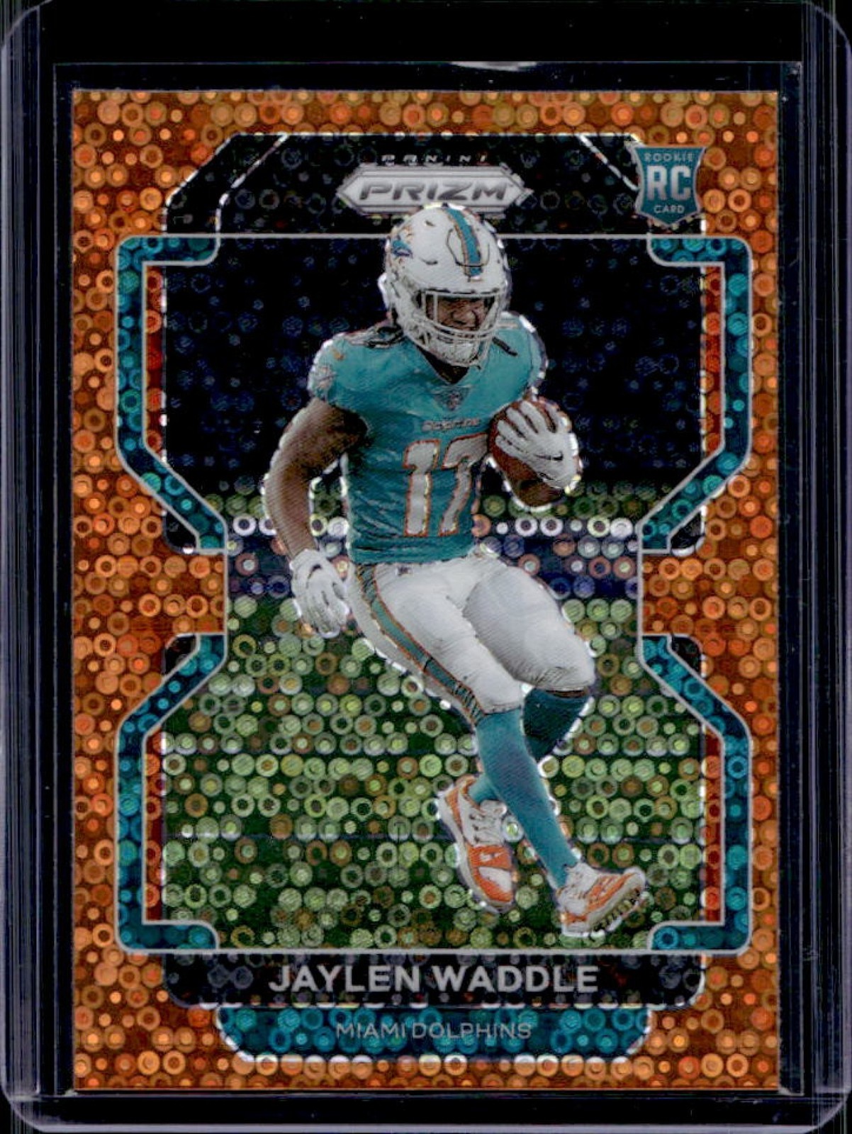 2021 Panini Prizm Jaylen Waddle RC Disco Rookie #338 Dolphins