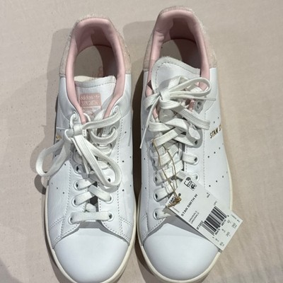 adidas Stan Smith W White Velvet Sandy Pink Leather Cushioned Sneakers IF7002