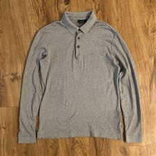 Hugo Boss Luxury Designer Logo Polo Sweatshirt Size Small