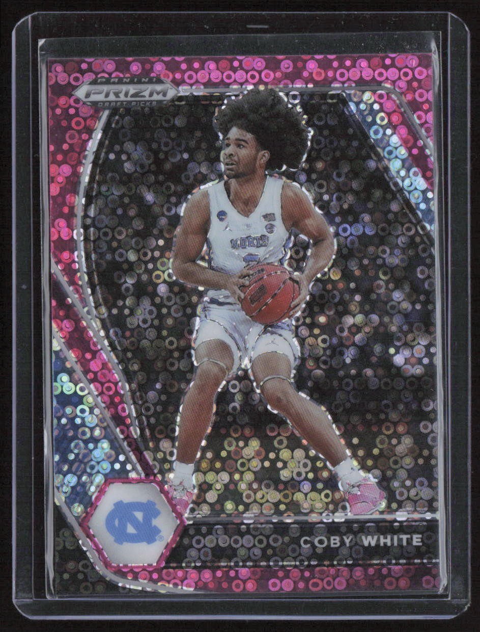 2021-22 Prizm Draft Picks Coby White Pink Circle /20