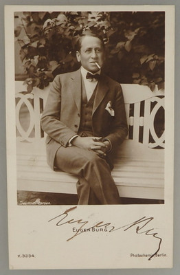 Autogramm deutscher Stummfilm- und Theater Schauspieler Eugen Burg 1925 (131802)