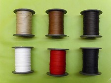 Forellenfaden, leicht gewachst,100 m, St&auml;rke 0,6 mm, 6 Farben Sattlergarn, top