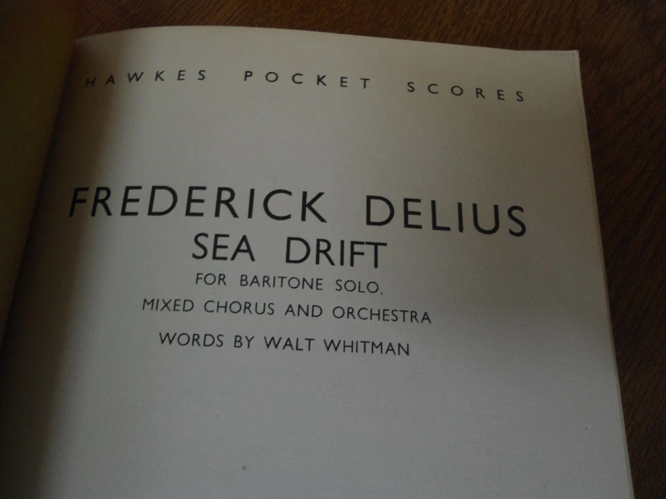 £2 OFF - FREDERICK DELIUS Sea Drift - Hawkes Orchestra Pocket Score No.43 - Image 4 of 4