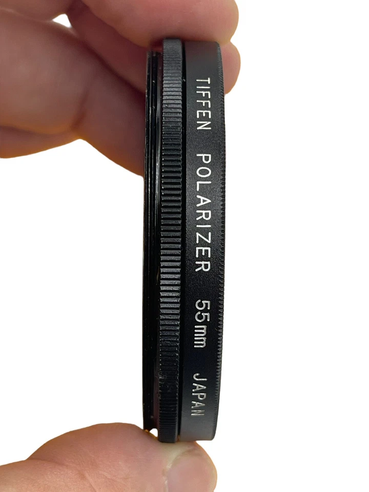 Vintage 55mm Tiffen Polarizer Screw In Filter Photography Accessory Japan - Image 2 of 4