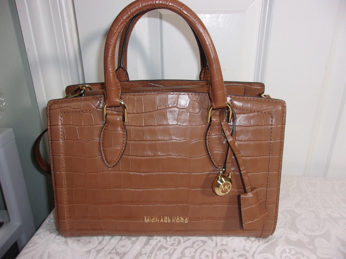 Michael kors gibson shop small saffiano leather satchel