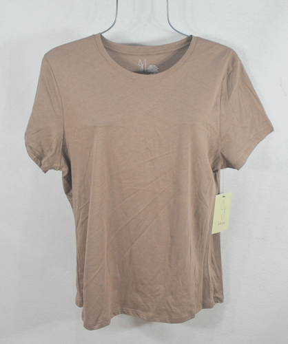Joie Womens T-shirt XL Truffle Beige Crew Neck Short Sleeve Top Shirt Blouse NWT - Picture 4 of 9