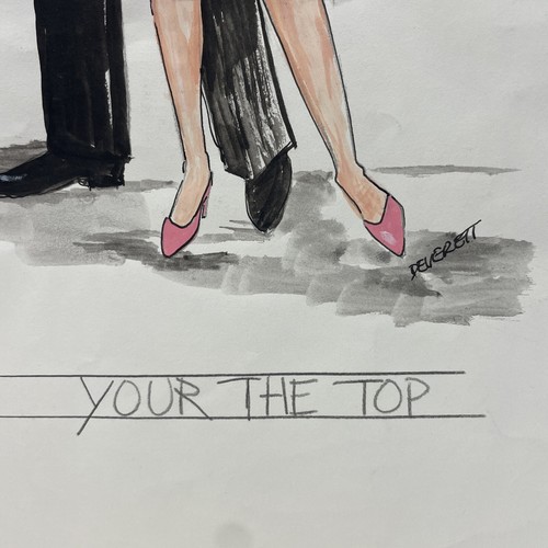 Las Vegas Musical Theater Costume Sketch Fashion Design 1970's by Deverett - Picture 6 of 11