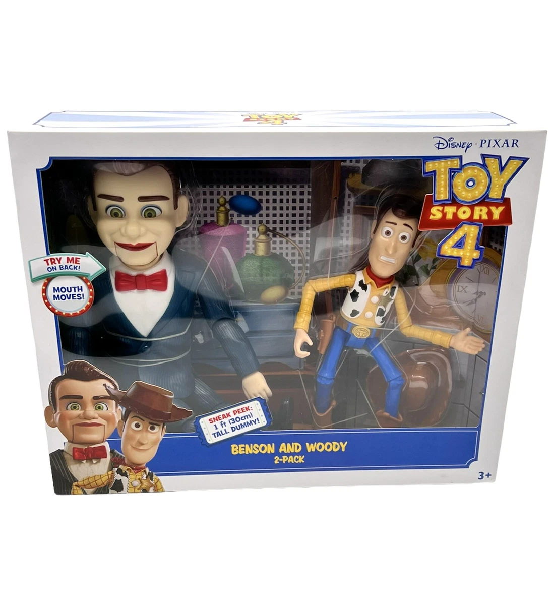 Disney Pixar Toy Story 4 Benson and Woody Figures Mattel 